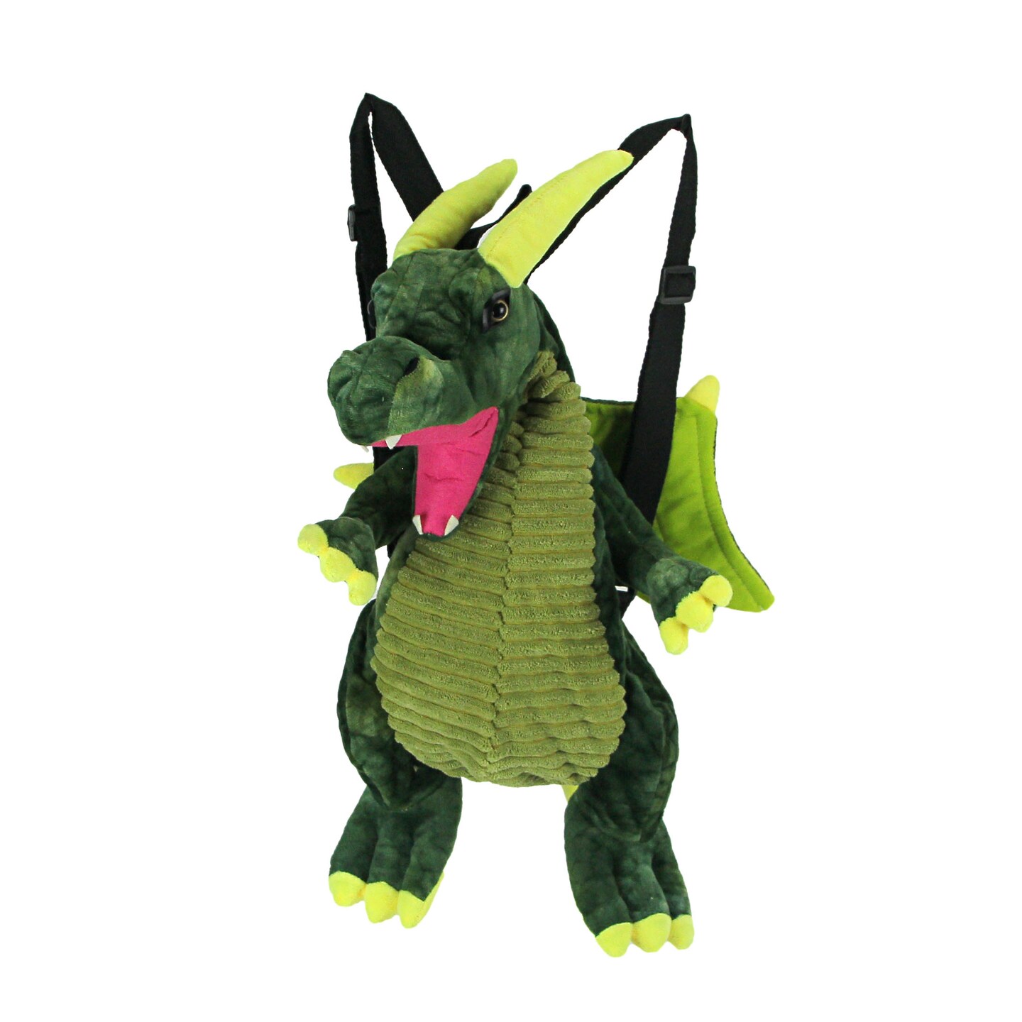 Magical Furry Plush Green Dragon Mini Backpack