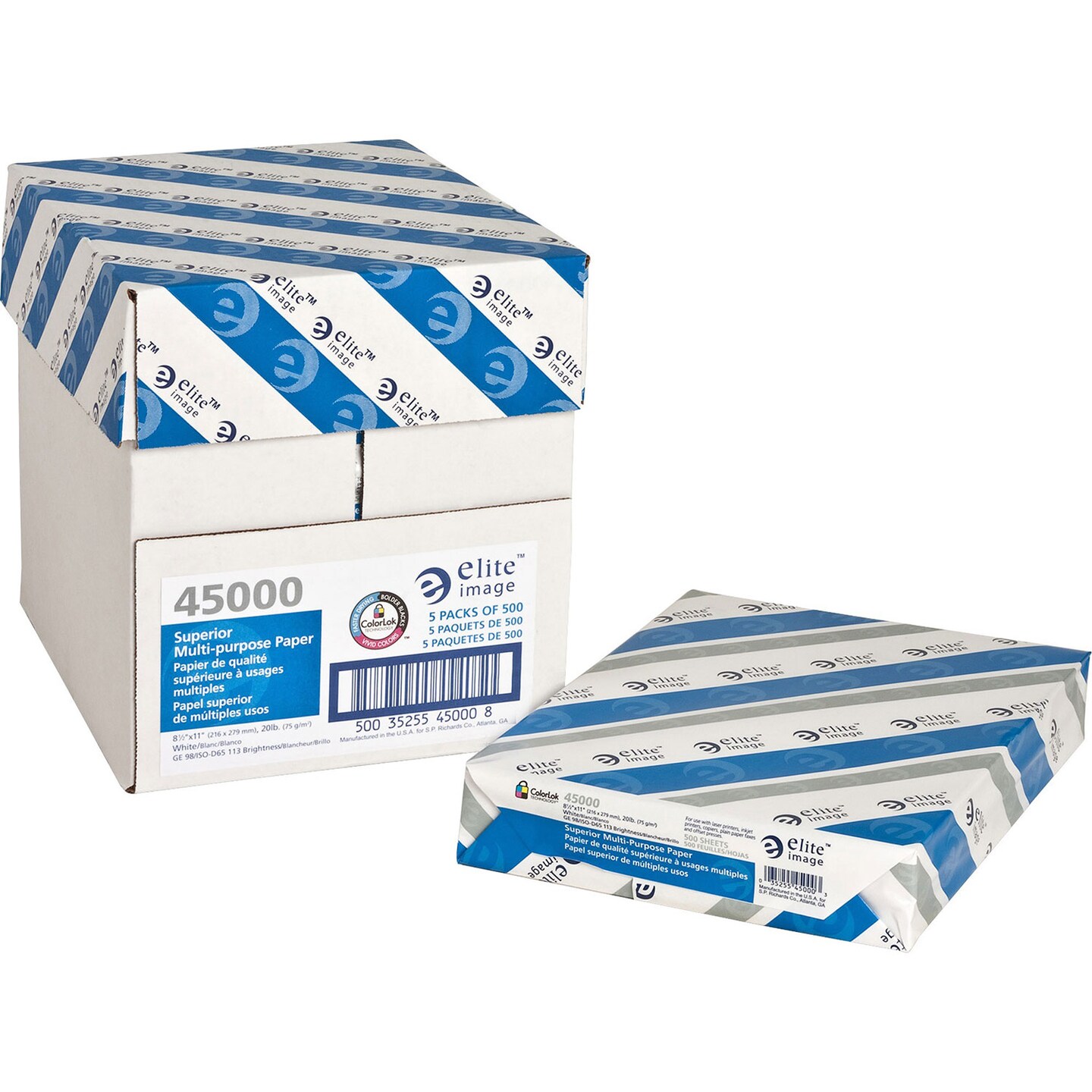 8 1/2 x 14 White Ream of 20# Multipurpose Paper - 500 Sheets