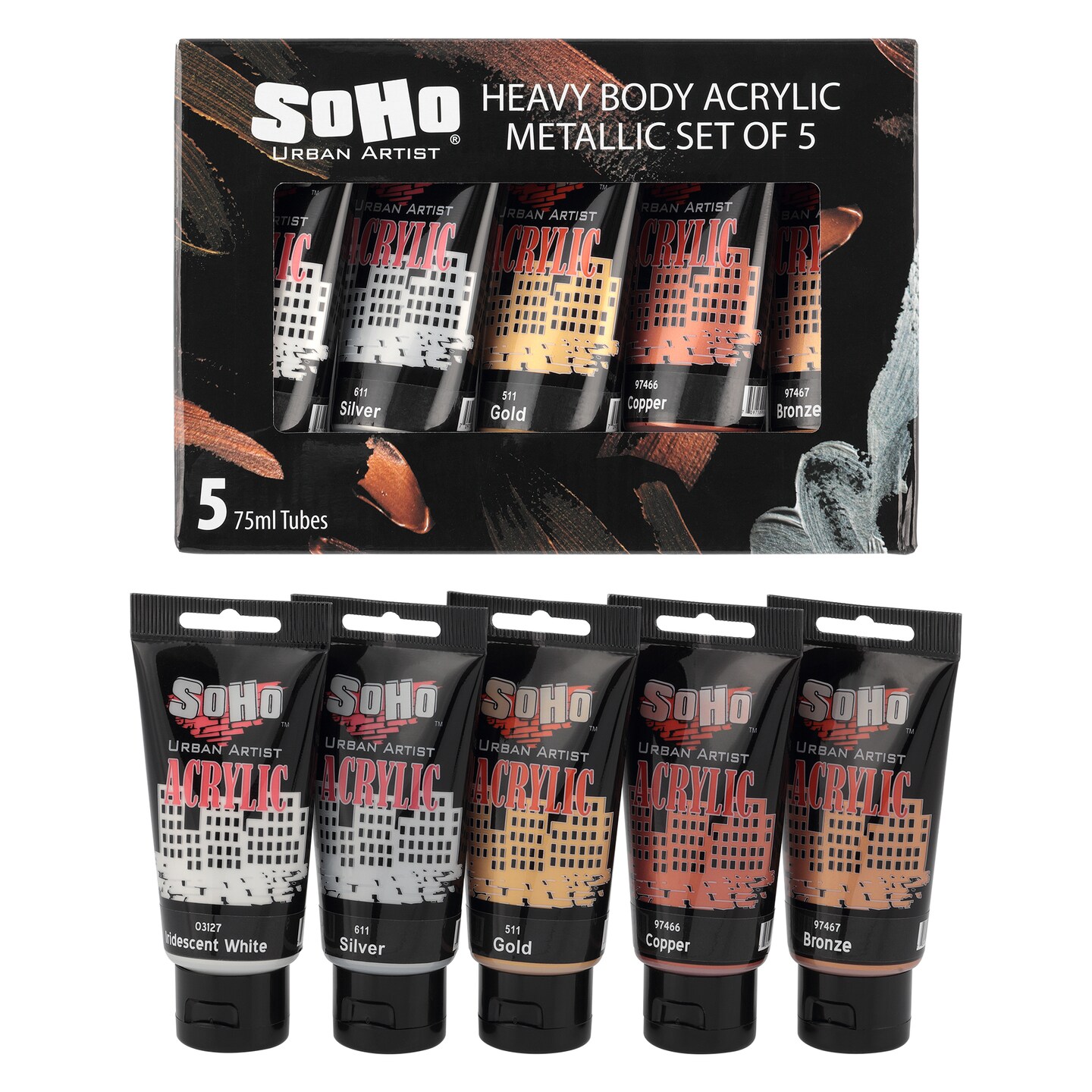 SoHo Urban Artist Acrylic Paint - Thick, Rich, Water-Resistant, Heavy Body Paint