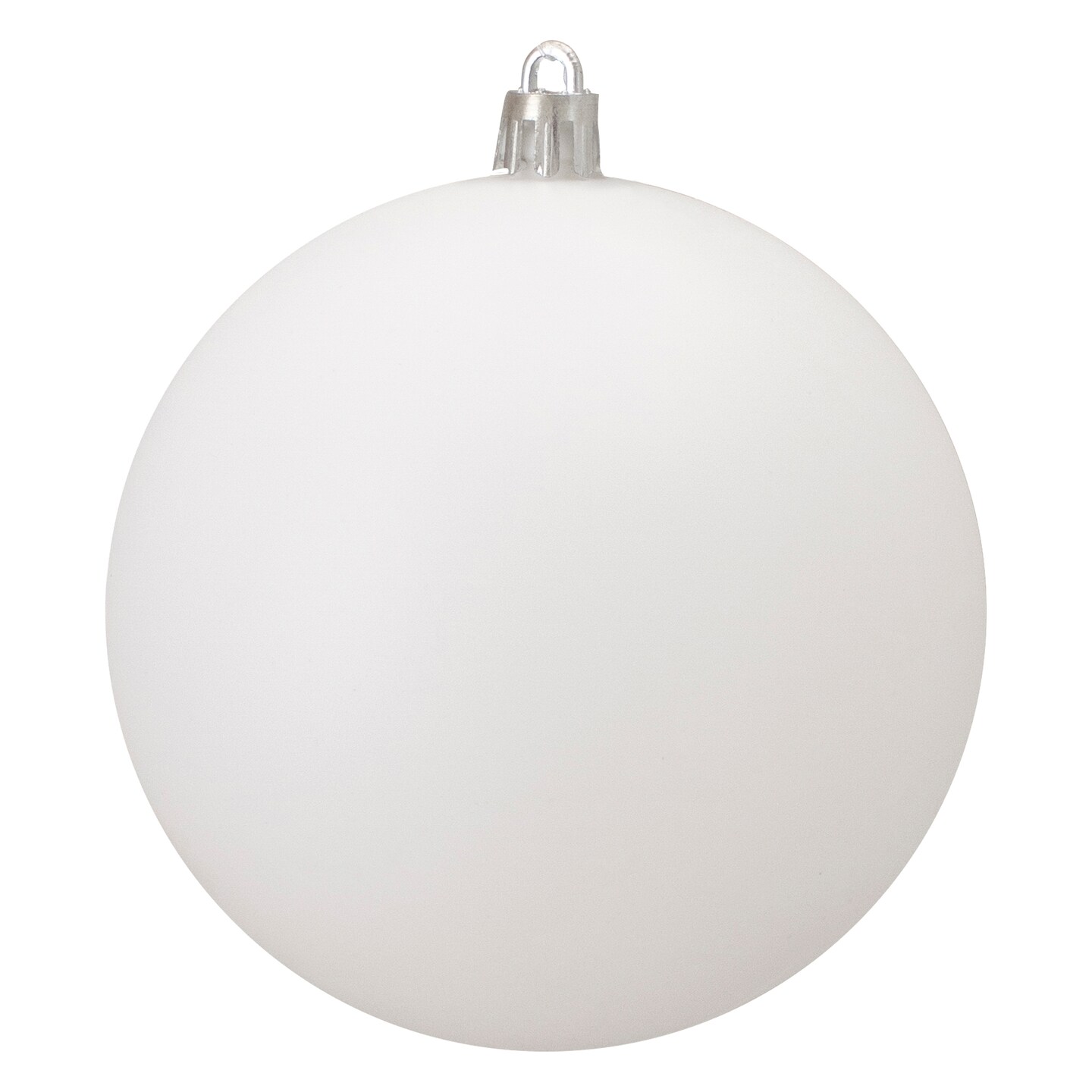Northlight Matte White Shatterproof Christmas Ball Ornament 4" (100mm)