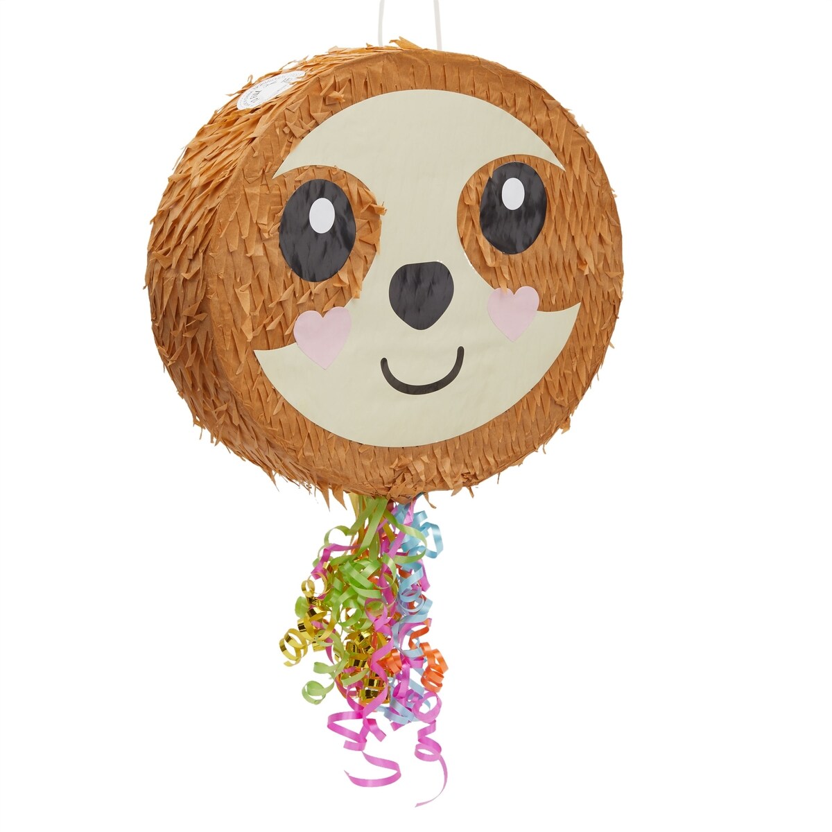 Sloth Pull String Pinata for Kids Birthday Party Supplies (16.5 x