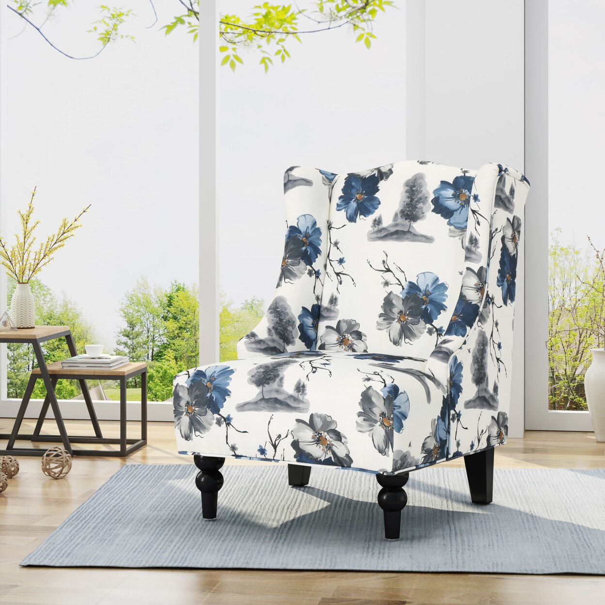 Charcoal discount club chair