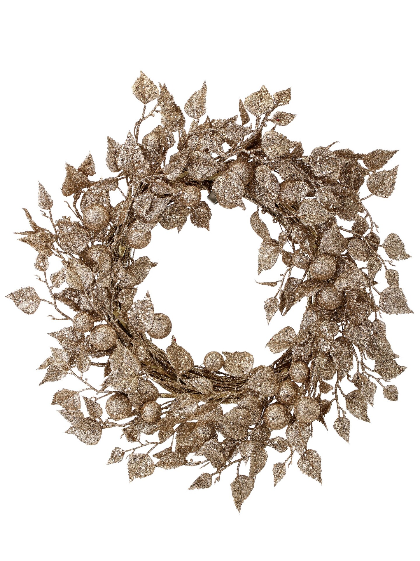 Contemporary Home Living Glittered Gold Aspen Leaf Artificial Christmas