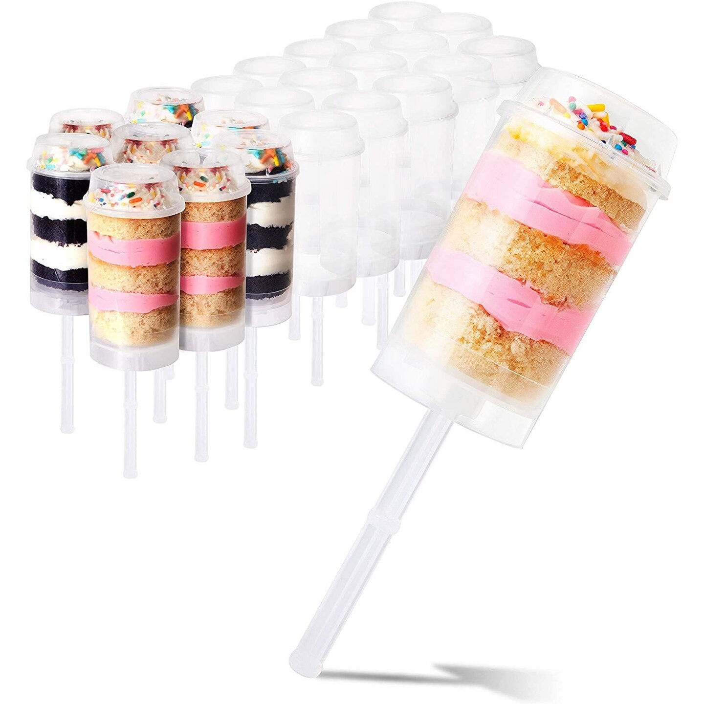 Clear Cake Push Up Pop Container, Push Pop Containers For Cupcakes, Cake  Ice Cream Mold