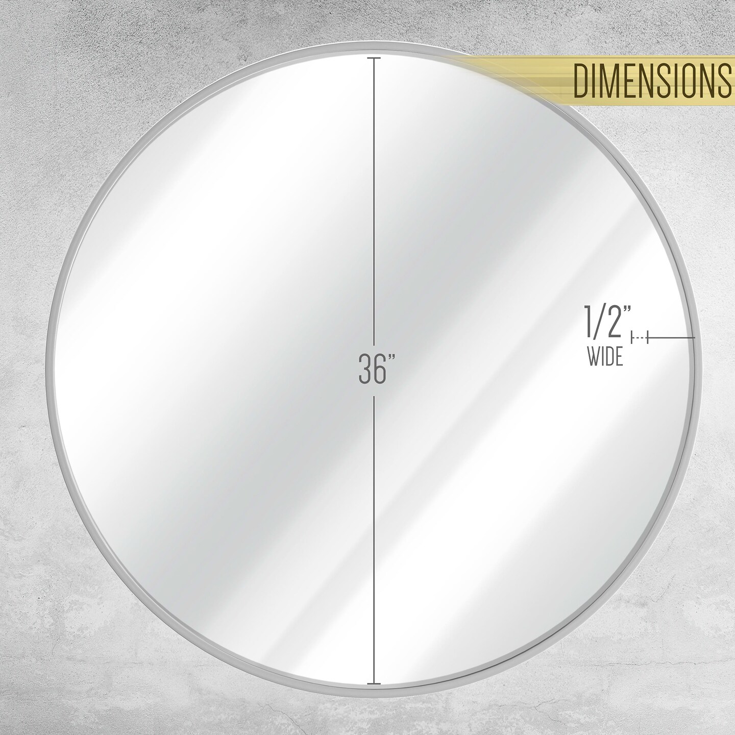 HBCY Creations Wall Mirror for Entryways, Washrooms, Living Rooms and More