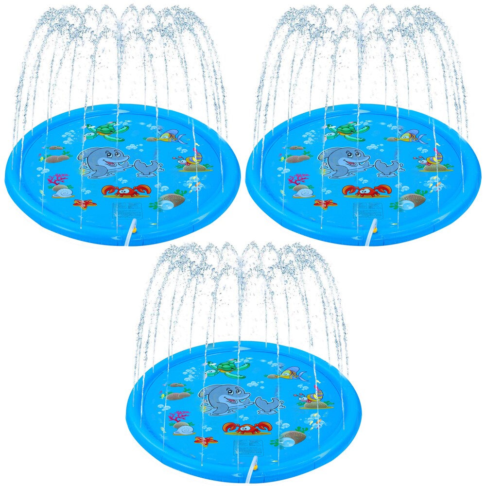 kids splash pool. I bought cold kids water splash fountain mat sprinkl