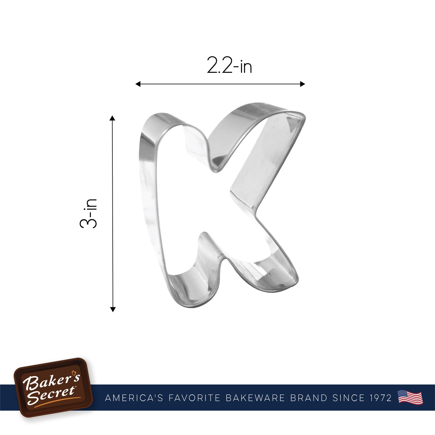 Baker&#x27;s Secret - Jumbo 26pcs Cookie Cutter Set Letters, Large Alphabet Letter Cookie Cutter Mold - Cookie Cutters Set DIY Baking Essentials