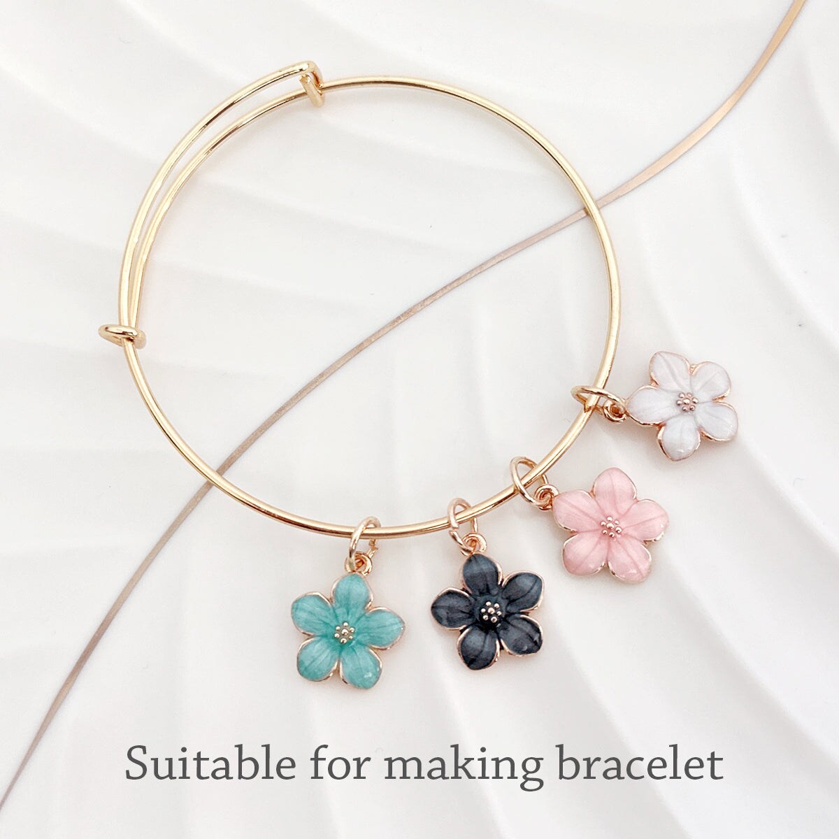 Wrapables Nature Charms for Jewelry Making Enamel Pendants, (Set of 20)