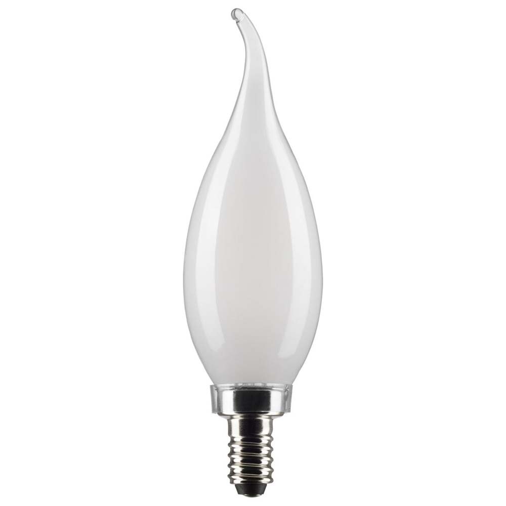 6Pk - Satco 5.5w CA10 LED 4000K Candelabra Base Frosted Dimmable - 60w equiv