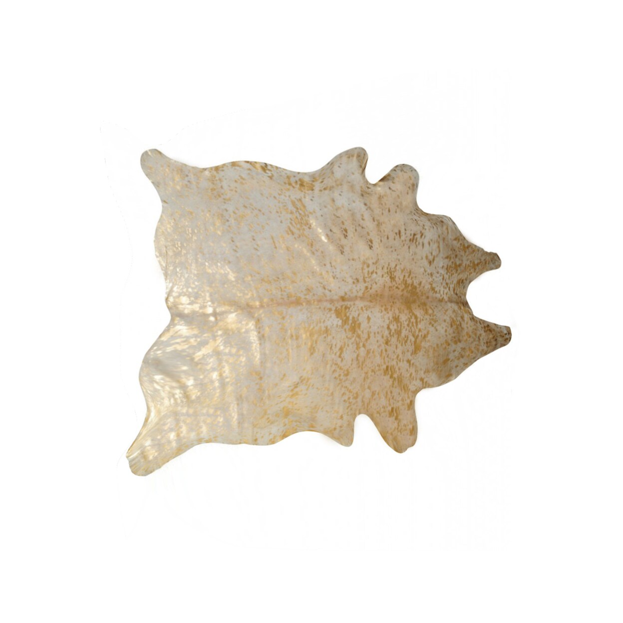 natural SCOTLAND COWHIDE RUG Aprox  6&#x27;X7&#x27;   &#x26; GOLD