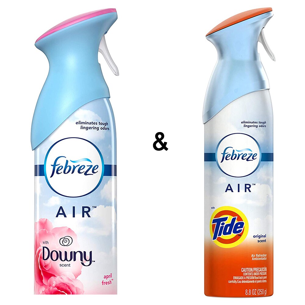 Febreze Air Freshener with Dawn Scent, April Fresh, 250 g by and Air Freshener with Tide Original Scent (1 Count, 250 g)