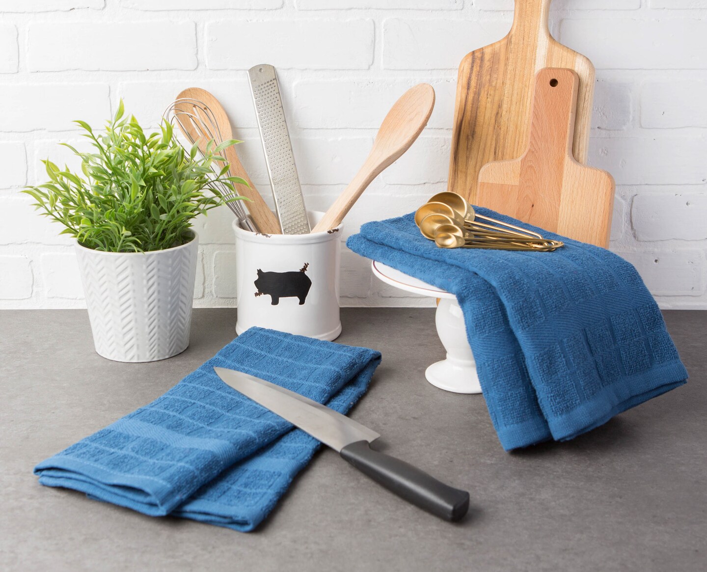 Blue Kitchen Dish Towels