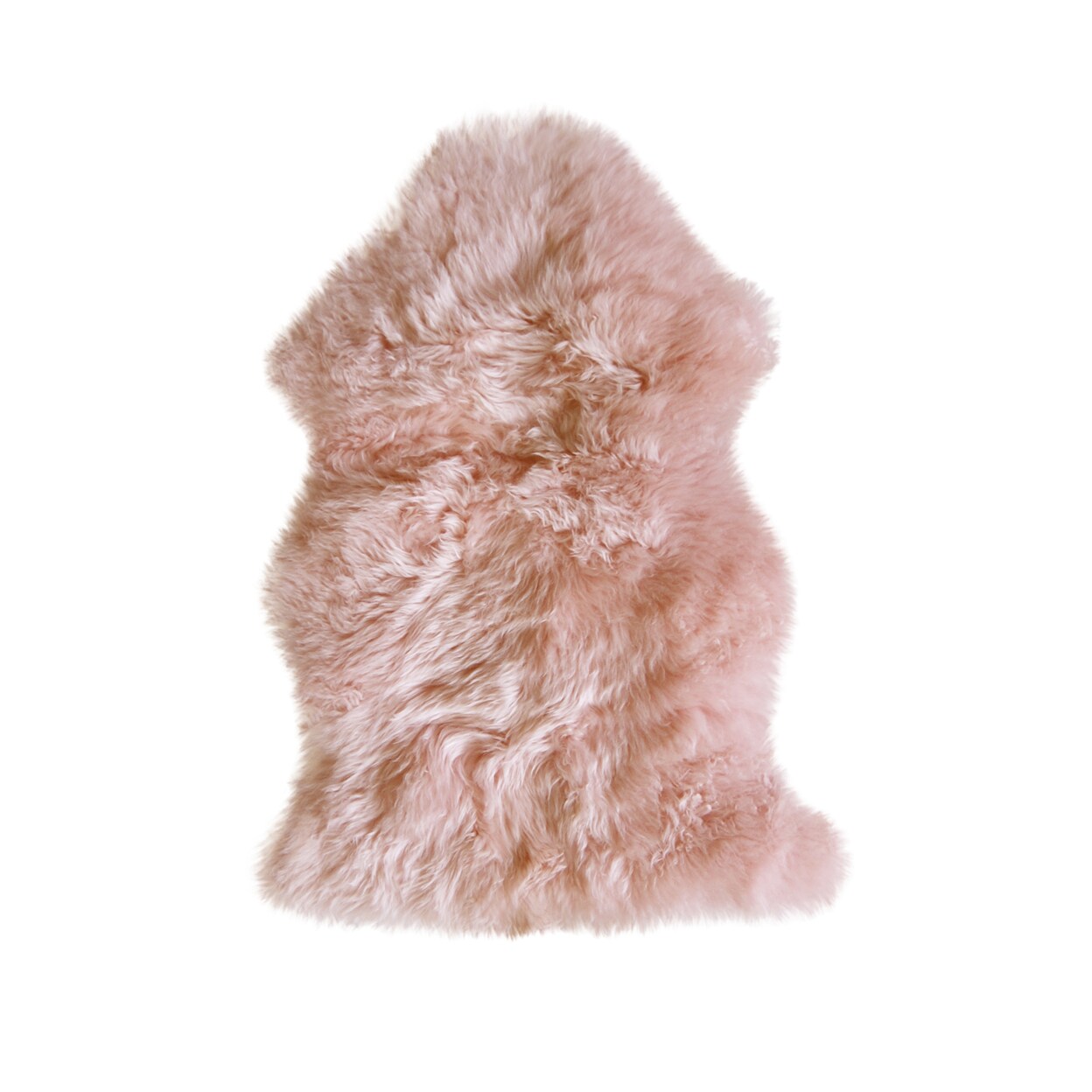 natural 100%  NEW ZEALAND SHEEPSKIN SINGLE RUG, PINK, 2&#x27;x3&#x27;