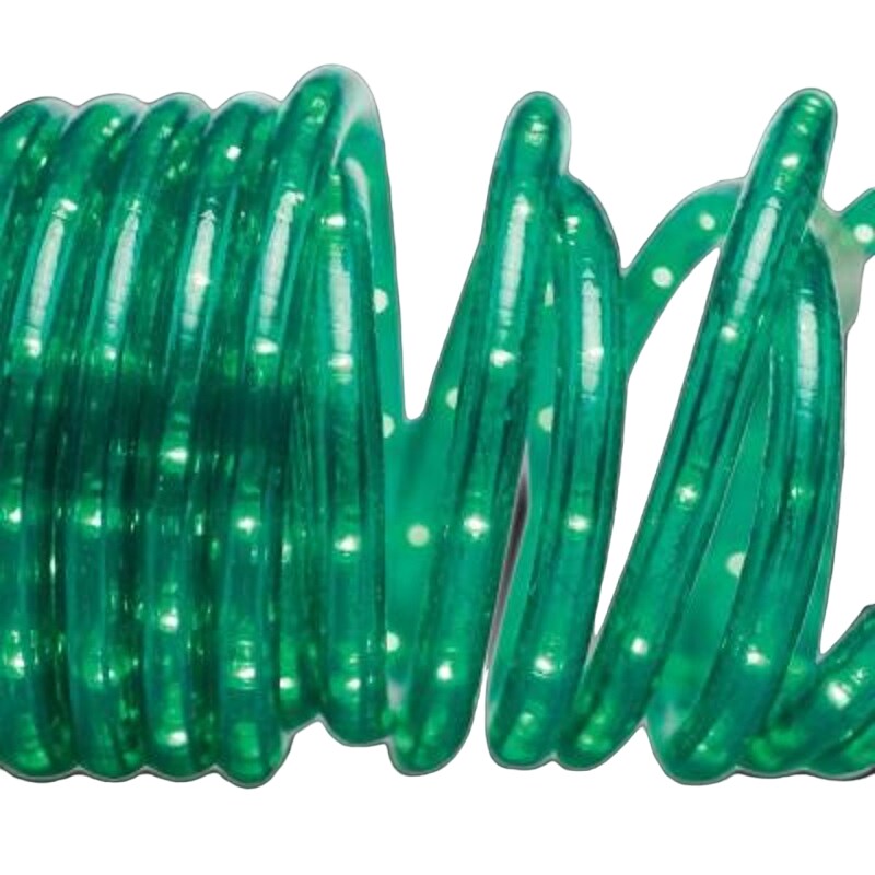 Merry and Light 18&#x27; Green with Clear Lights Indoor/Outdoor Decorative Christmas Rope Light