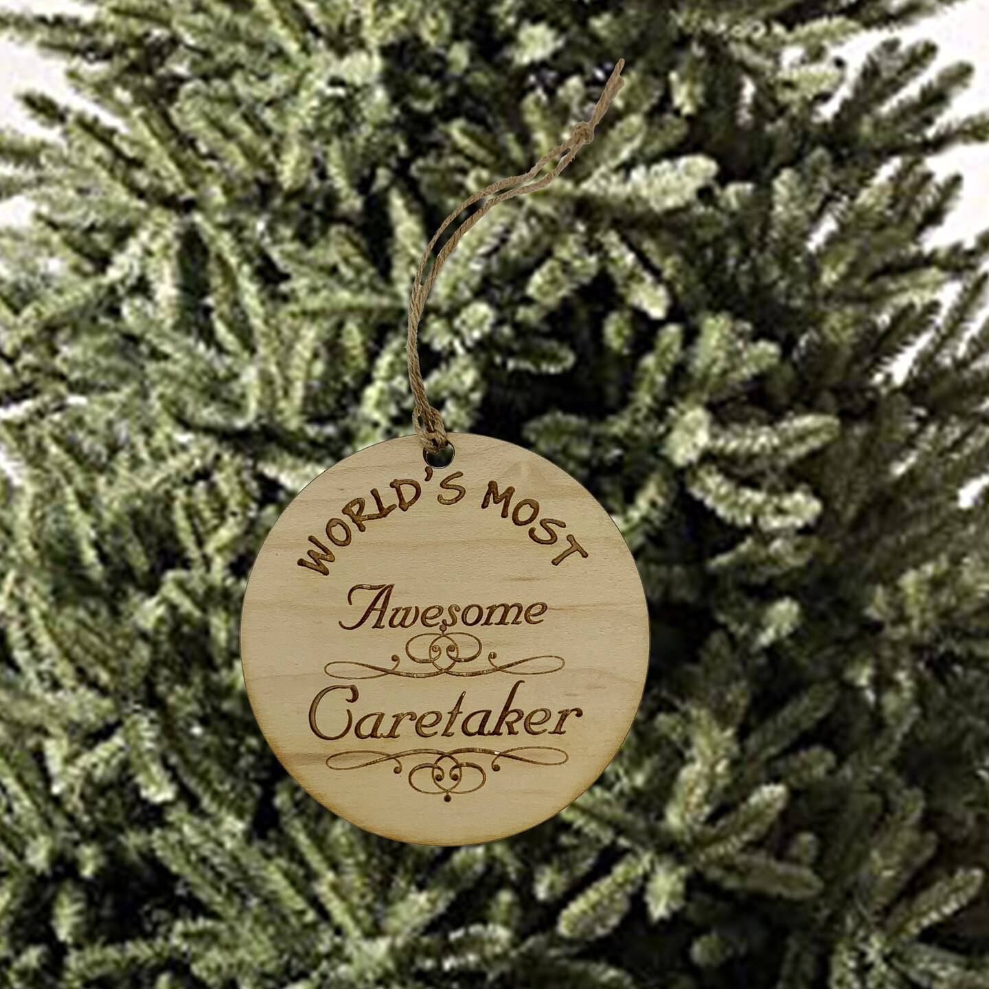 Worlds most Awesome Caretaker - Ornament Worlds most Awesome Caretaker - Ornament