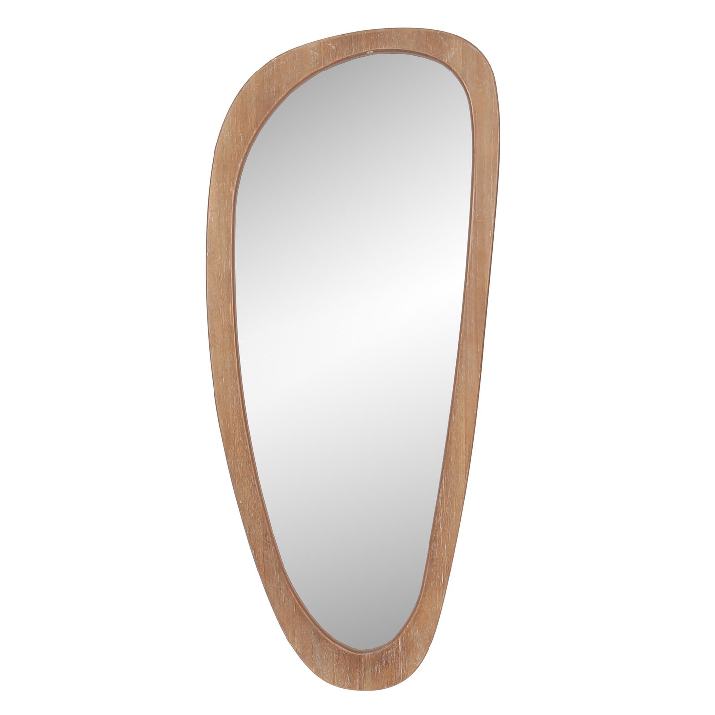 Kingston Living 36&#x22; Brown Framed Egg Wall Mirror