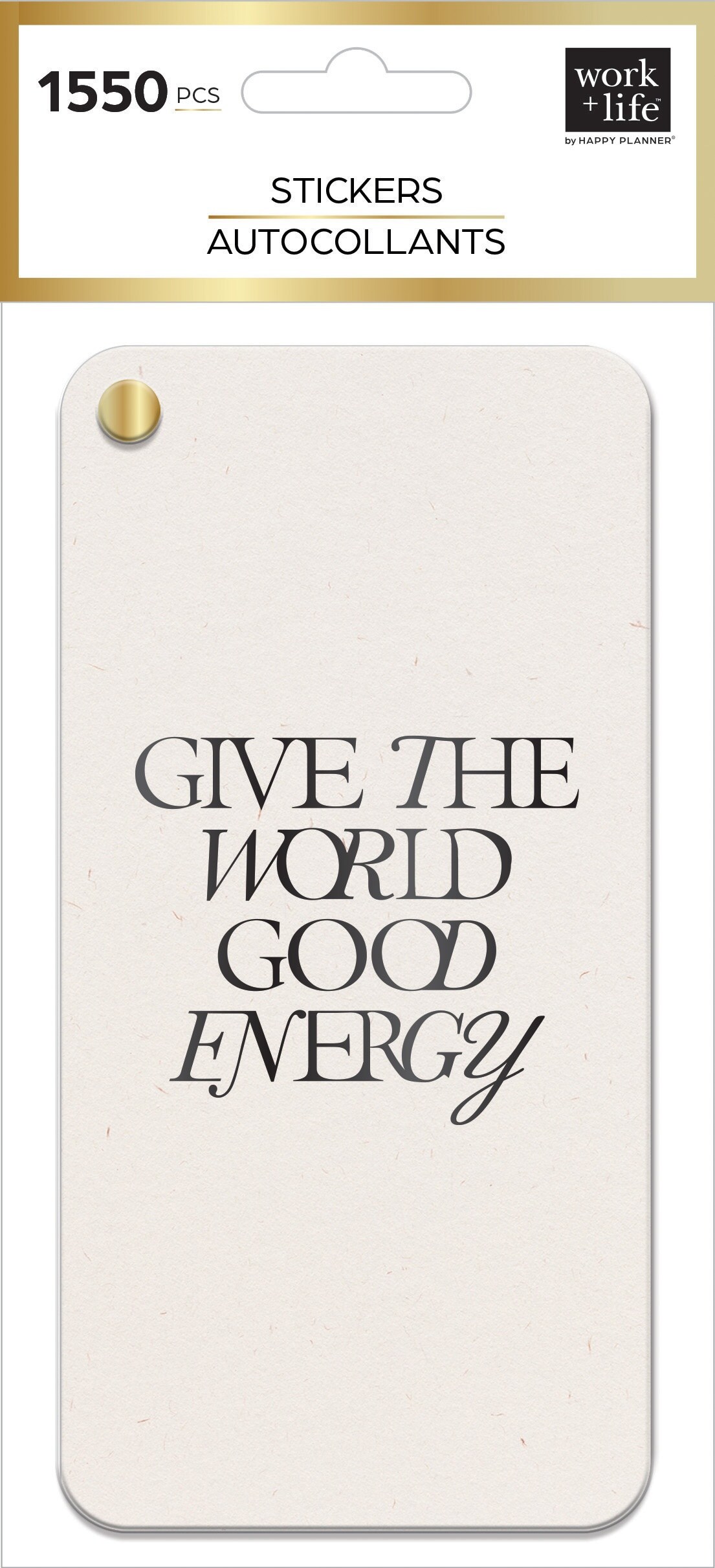 Happy Planner Sticker Fan Book-Work + Life Metropolitan