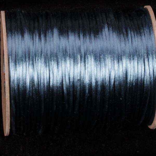 The Ribbon People Teal Blue Solid Satin Cording Craft Ribbon 0.25&#x22; x 144 Yards