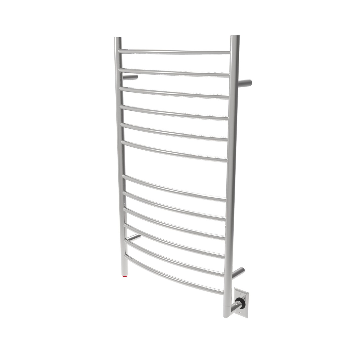 Amba Products 43&#x22; Stainless Steel Large Hardwired Curved Polished 12 Bar Towel Warmer