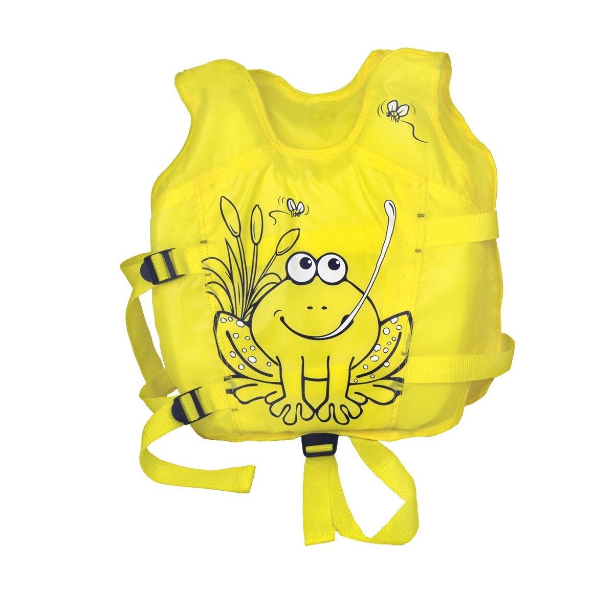 Pool Central 14&#x22; Yellow Intermediate Unisex Child Hungry Frog Swim Vest - Ages 3 - 6