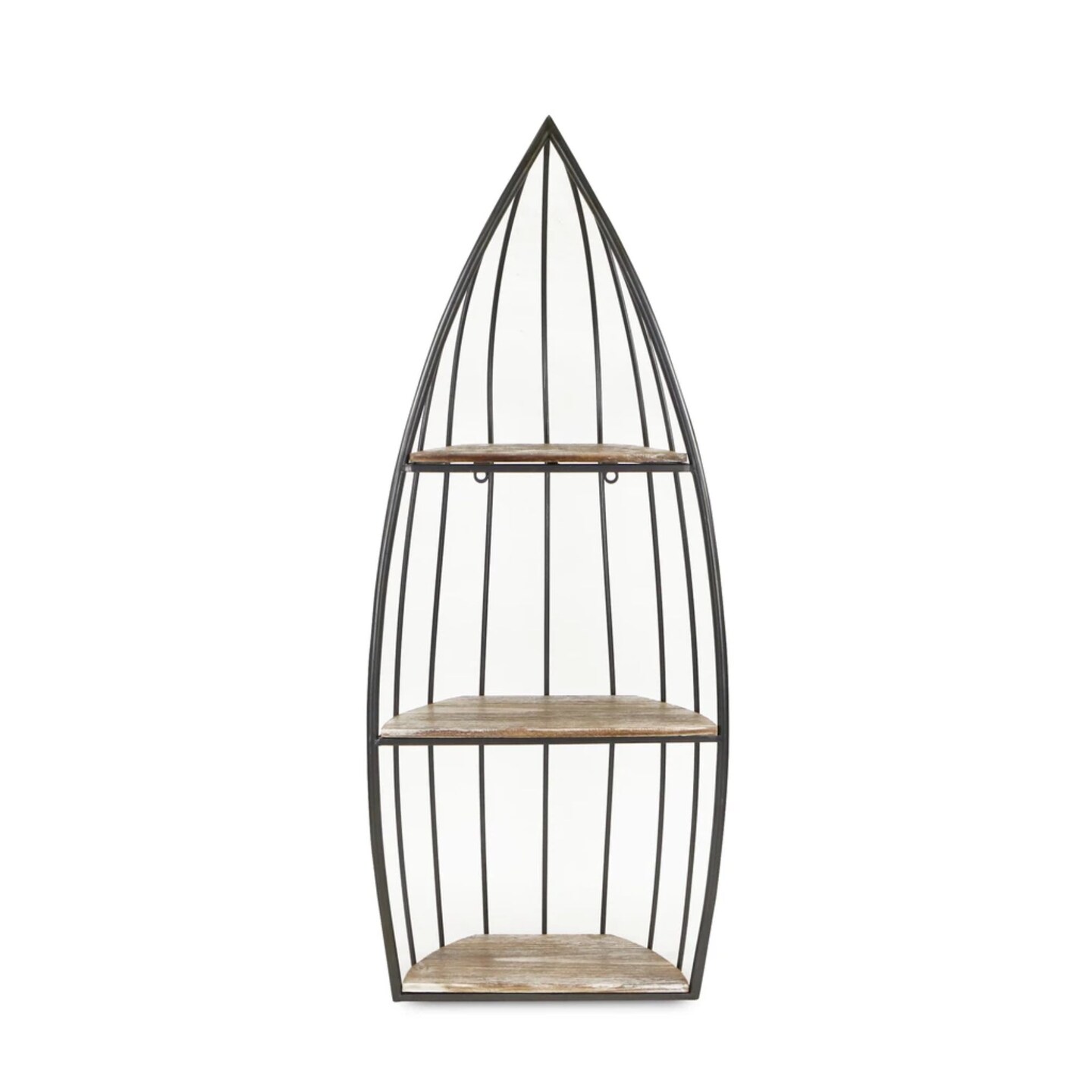 Contemporary Home Living 36.5" Black and Brown Contemporary Rowboat