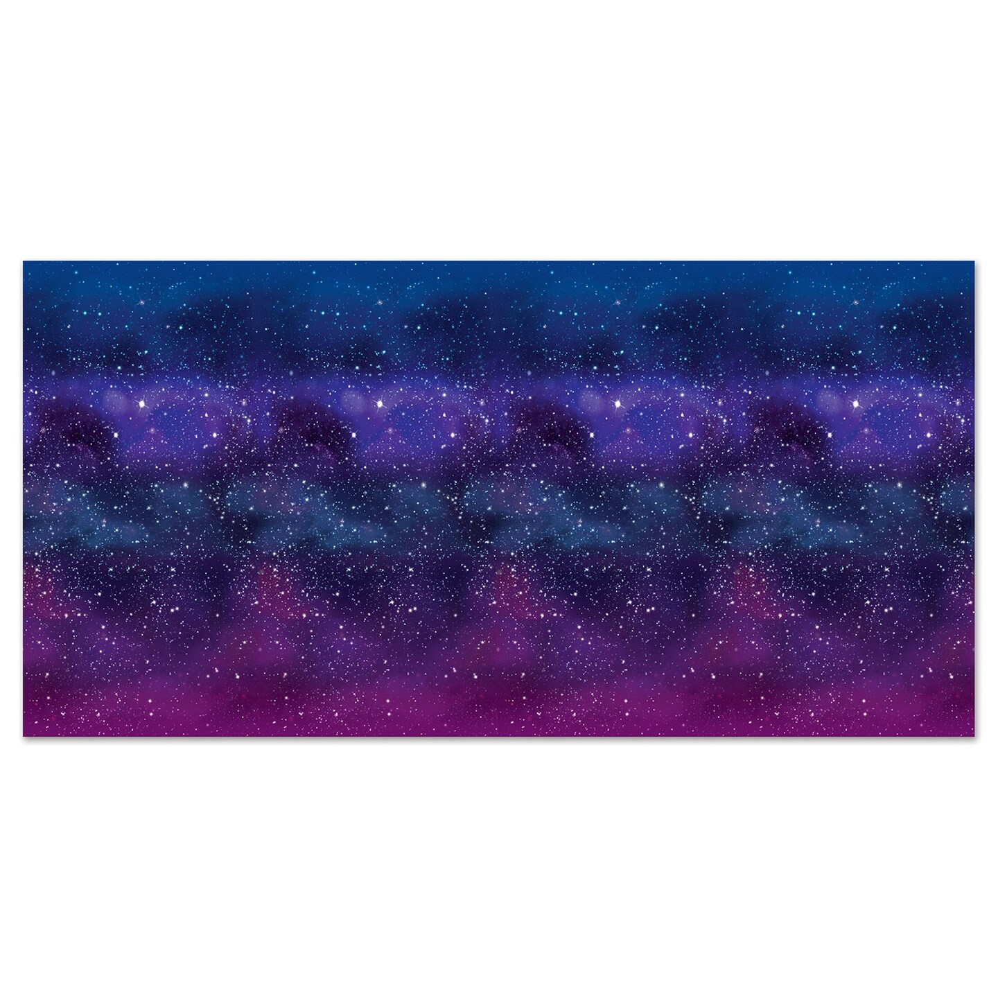 Party Central Pack of 6 Purple and Pink Galaxy Outer Space Backdrops 30&#x27;
