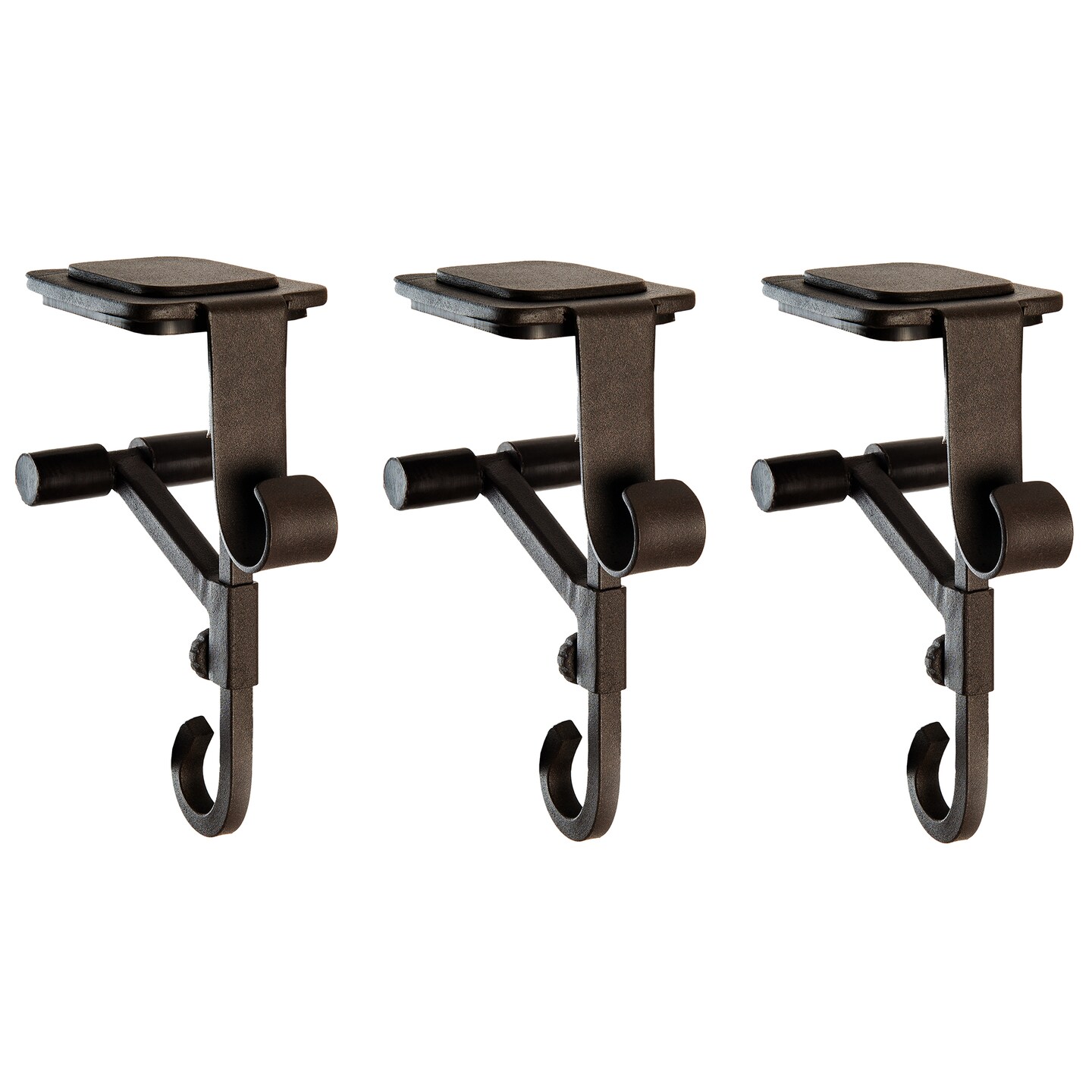 Northlight Set of 3 Brown Mantle Hangers for Garland and Stockings - 6.5&#x22;