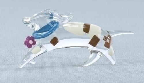 Roman Club Pack of 48 Abstract Standing Dog Glass Figurines #59063