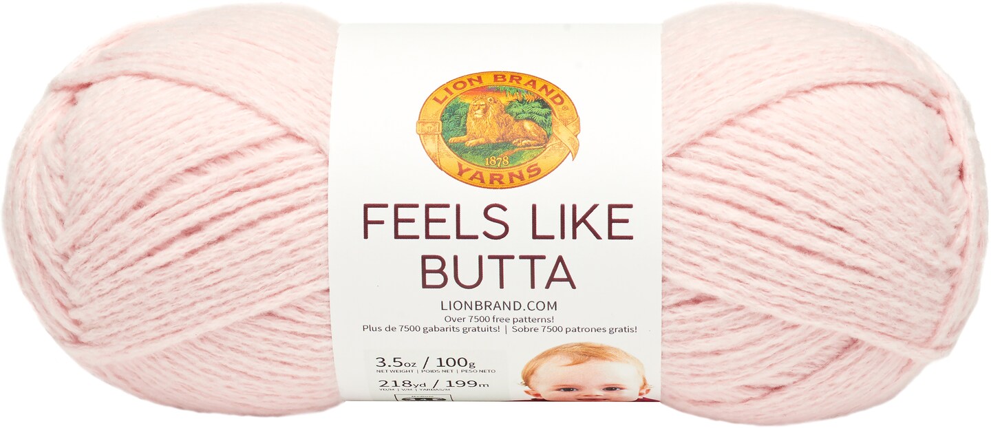 Lion brand feels like butta yarn pink michaels