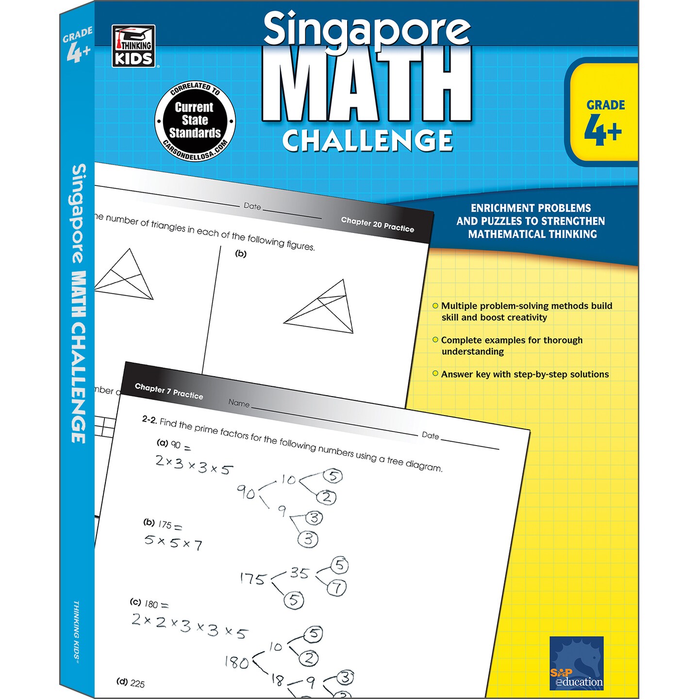 Singapore Math Challenge 4th Grade Math Workbooks, Singapore Math Grade ...