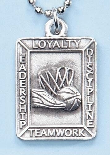 Roman Set of 4 Team Inspiring Spirit Basketball Sports Pendants