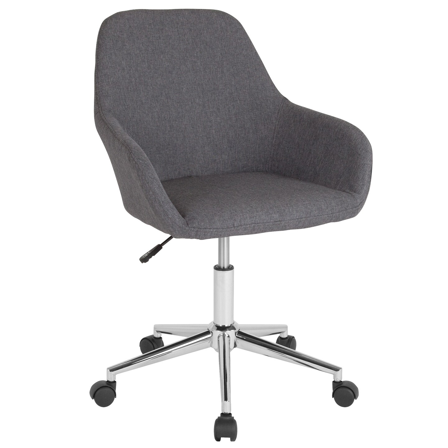Flash Furniture 38.5" Gray and Silver Contemporary Mid-Back Chair