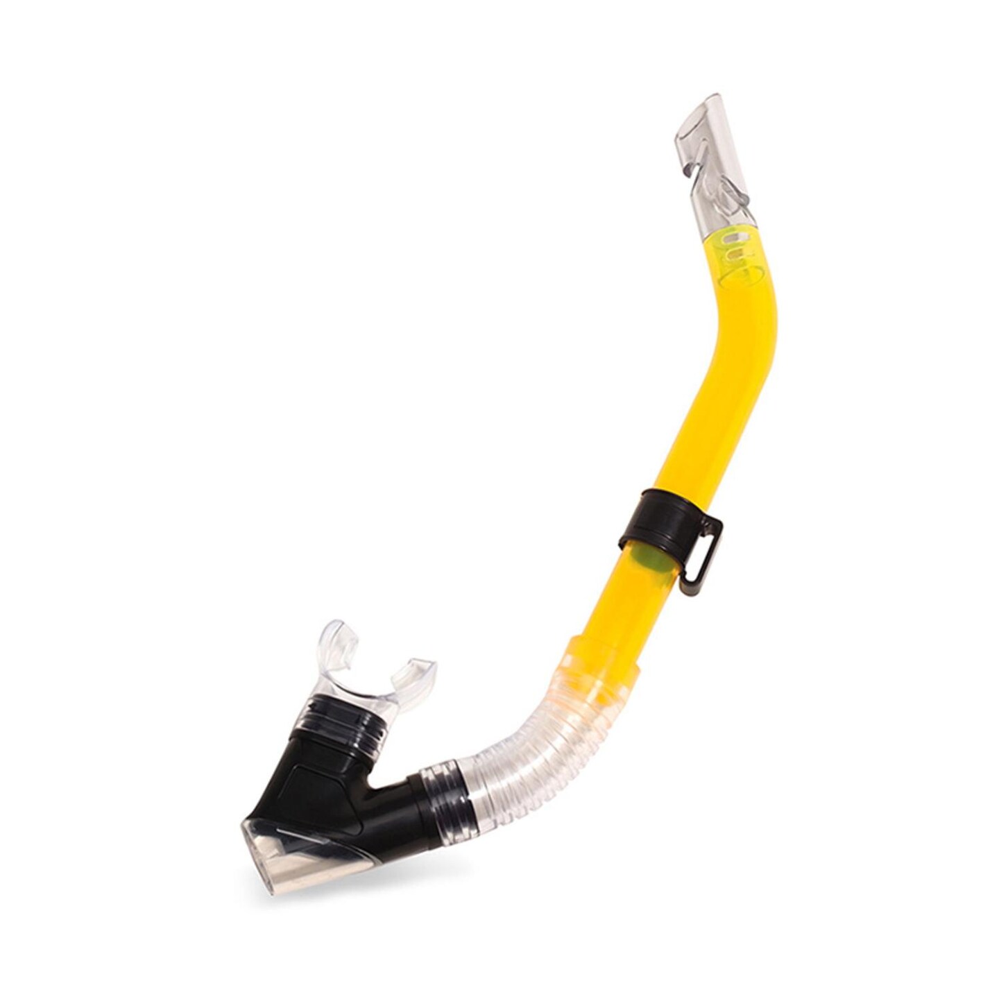 Swim Central 20" Yellow and Black Center-Mount Swimming Pool Training Snorkel