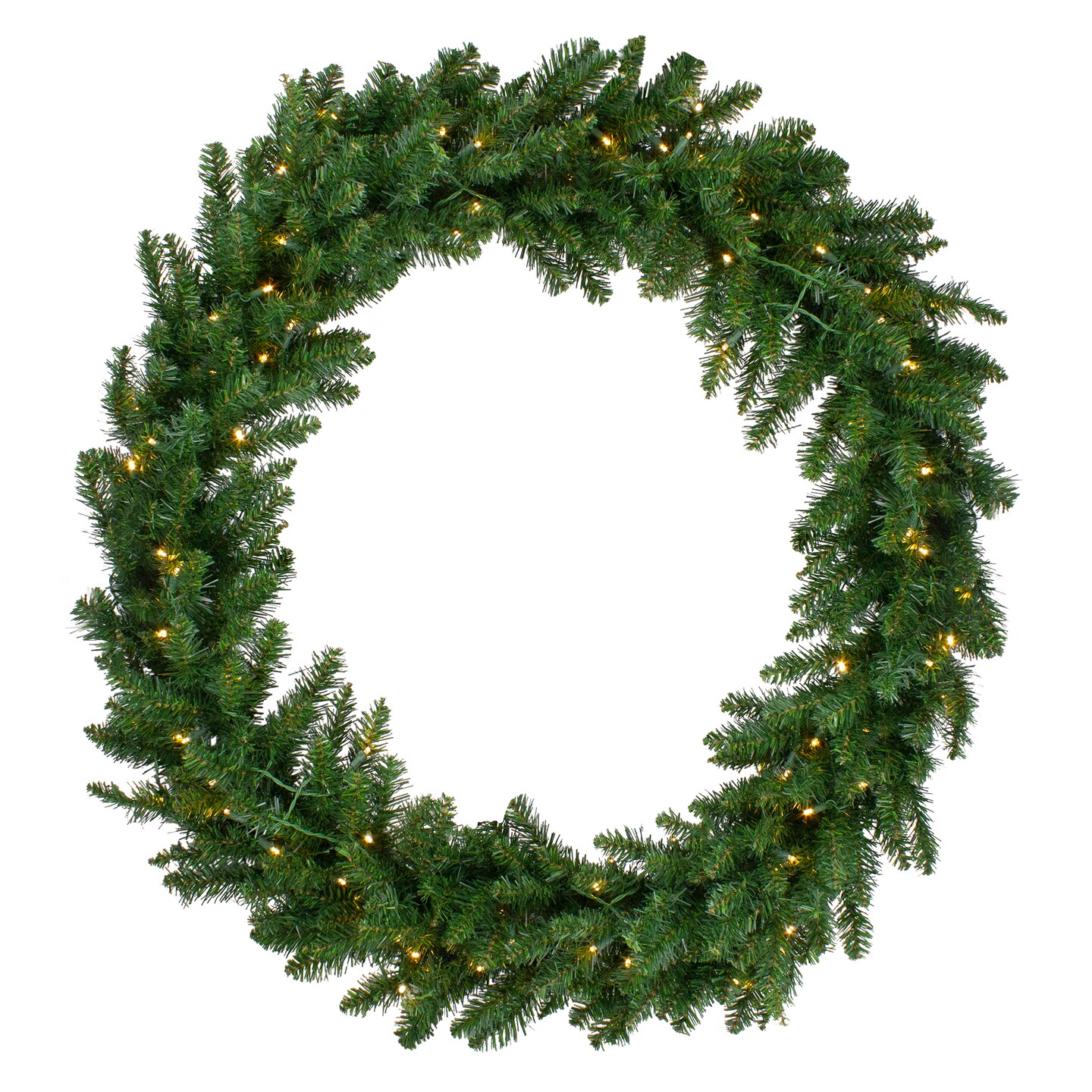 Northlight Pre-Lit Buffalo Fir Commercial Artificial Christmas Wreath - 6' - Warm White Lights