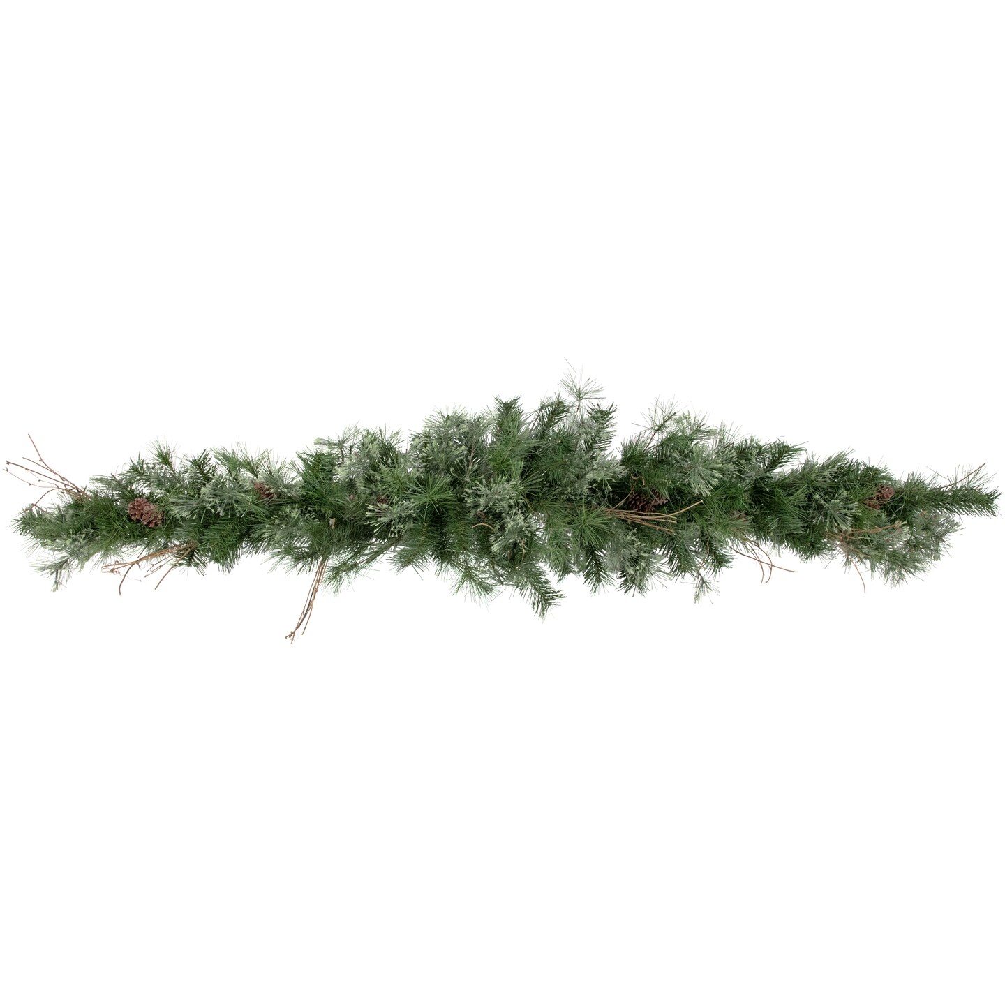 Northlight Mixed Pine with Pinecones Artificial Christmas Garland - 6' x 9" - Unlit