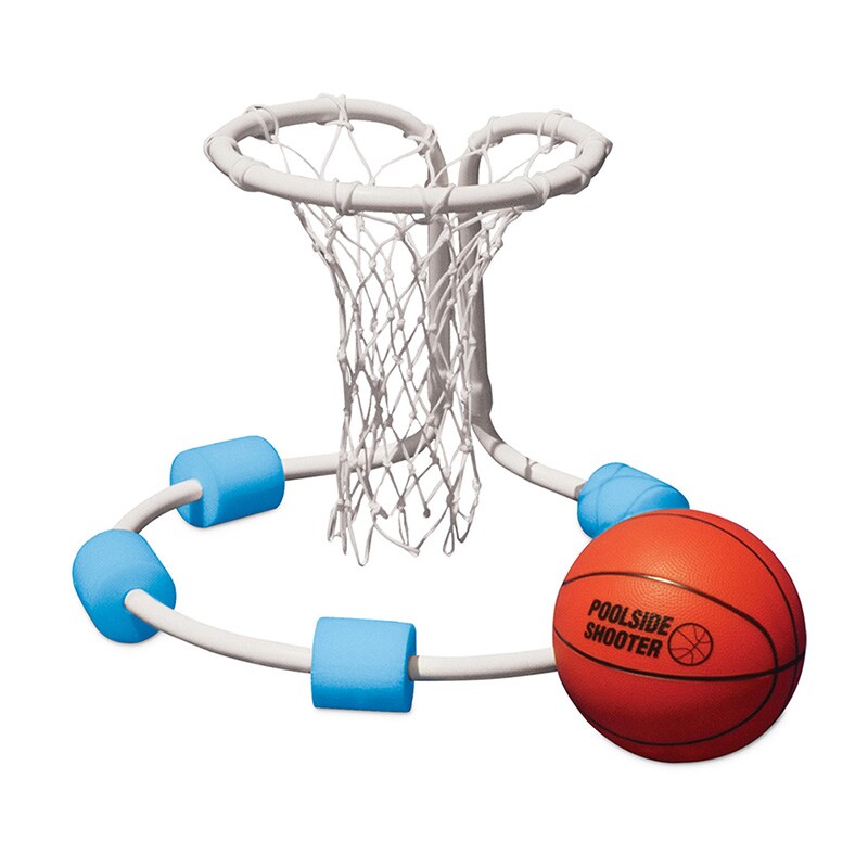 Swim Central 21&#x22; Blue and Orange All-Pro Swimming Pool Basketball Game