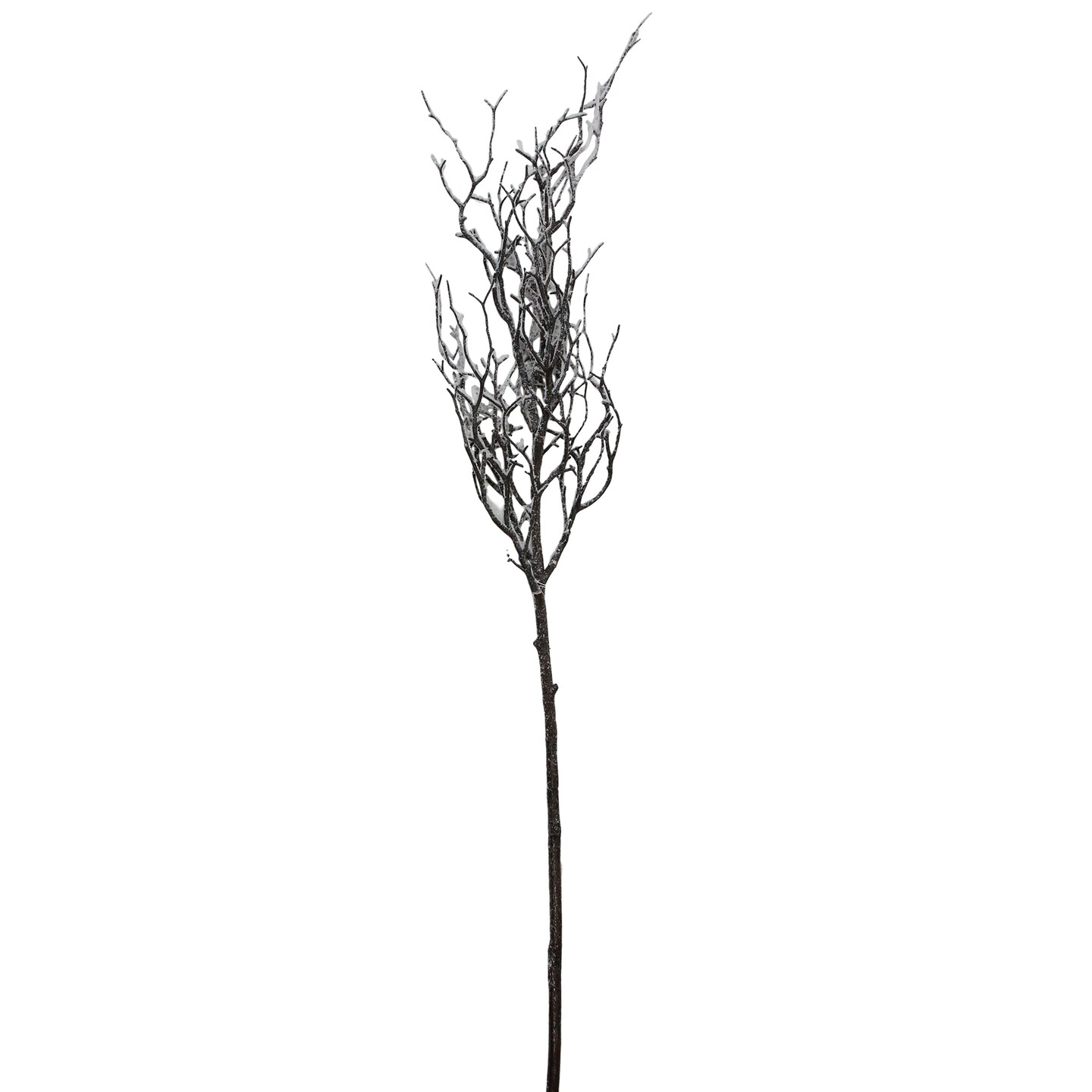 Northlight 43&#x22; Brown and White Frosted Artificial Christmas Poplar Tree Branch