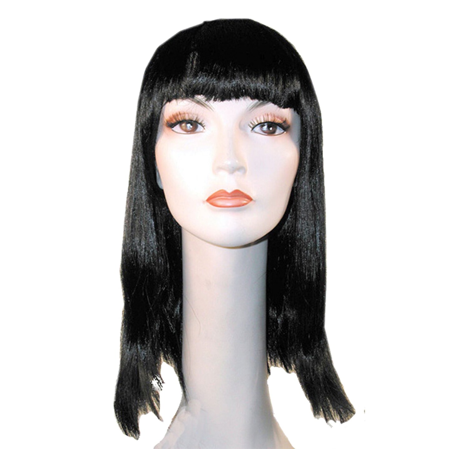 The Costume Center Medium Chestnut Brown Cleo Blunt Adult Women Halloween Wig Costume Accessory - One Size
