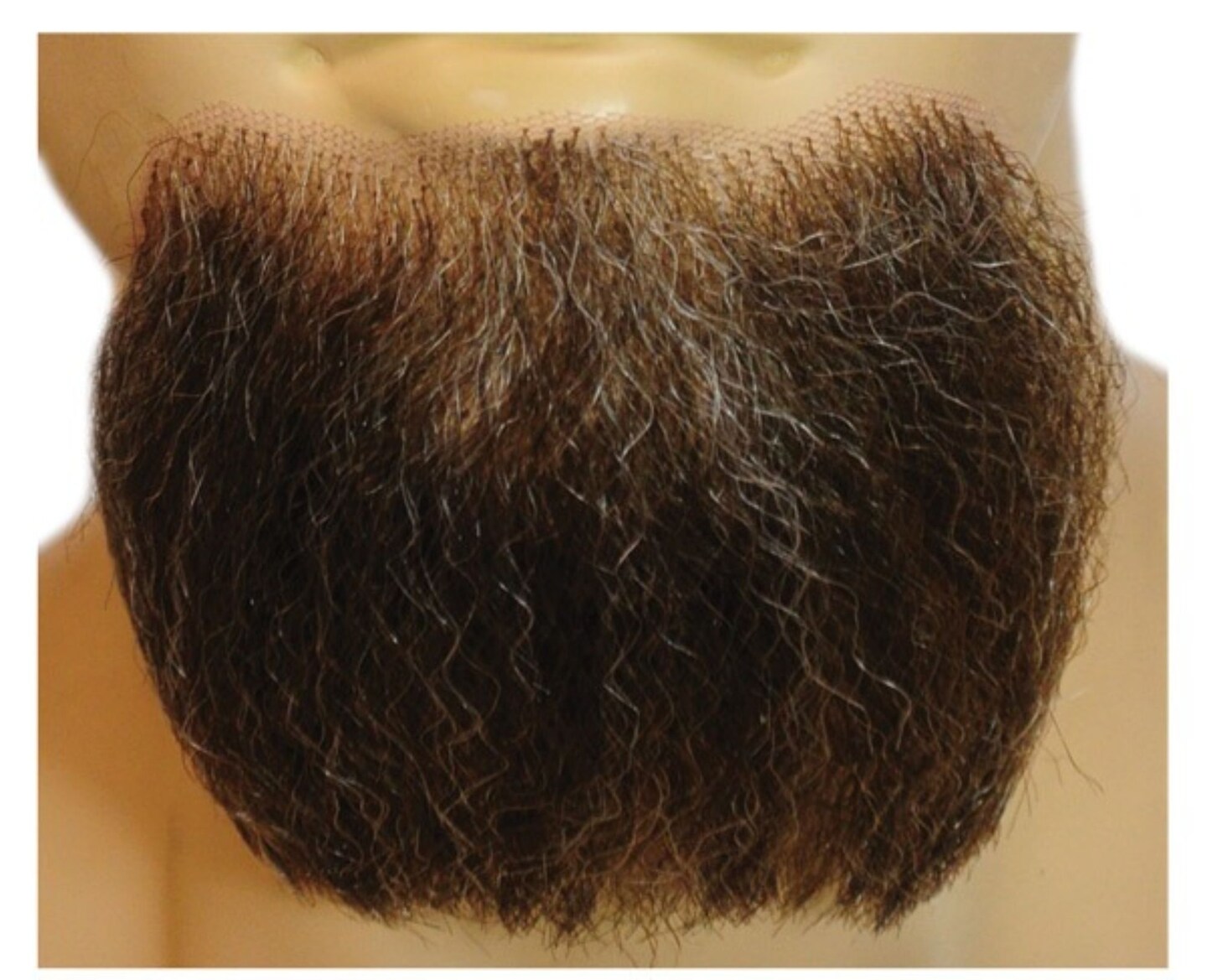 The Costume Center Tortilla Chestnut Brown and Gray 3 Point Beard Halloween Costume Accessory - One Size