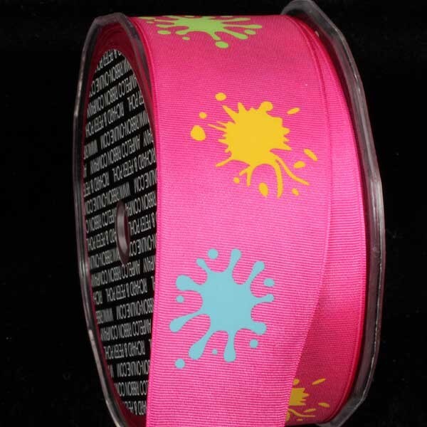 The Ribbon People Pink Paint Wired Craft Ribbon 1.5&#x22; x 27 Yards