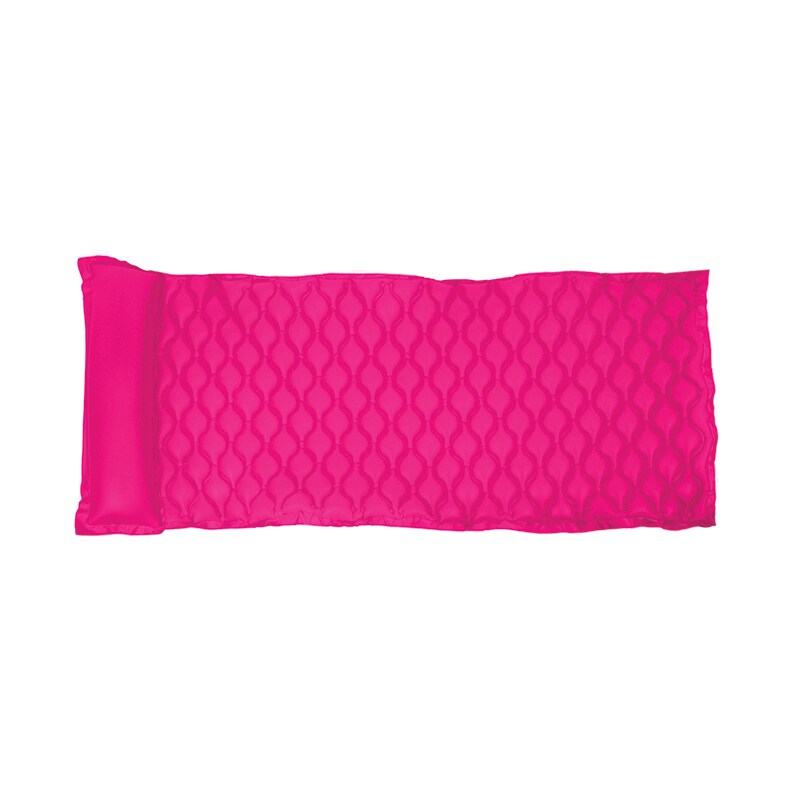 Swim Central 85&#x22; Roll &#x27;N&#x27; Go Pink Inflatable Swimming Pool 1-Person Air Mattress with Pillow