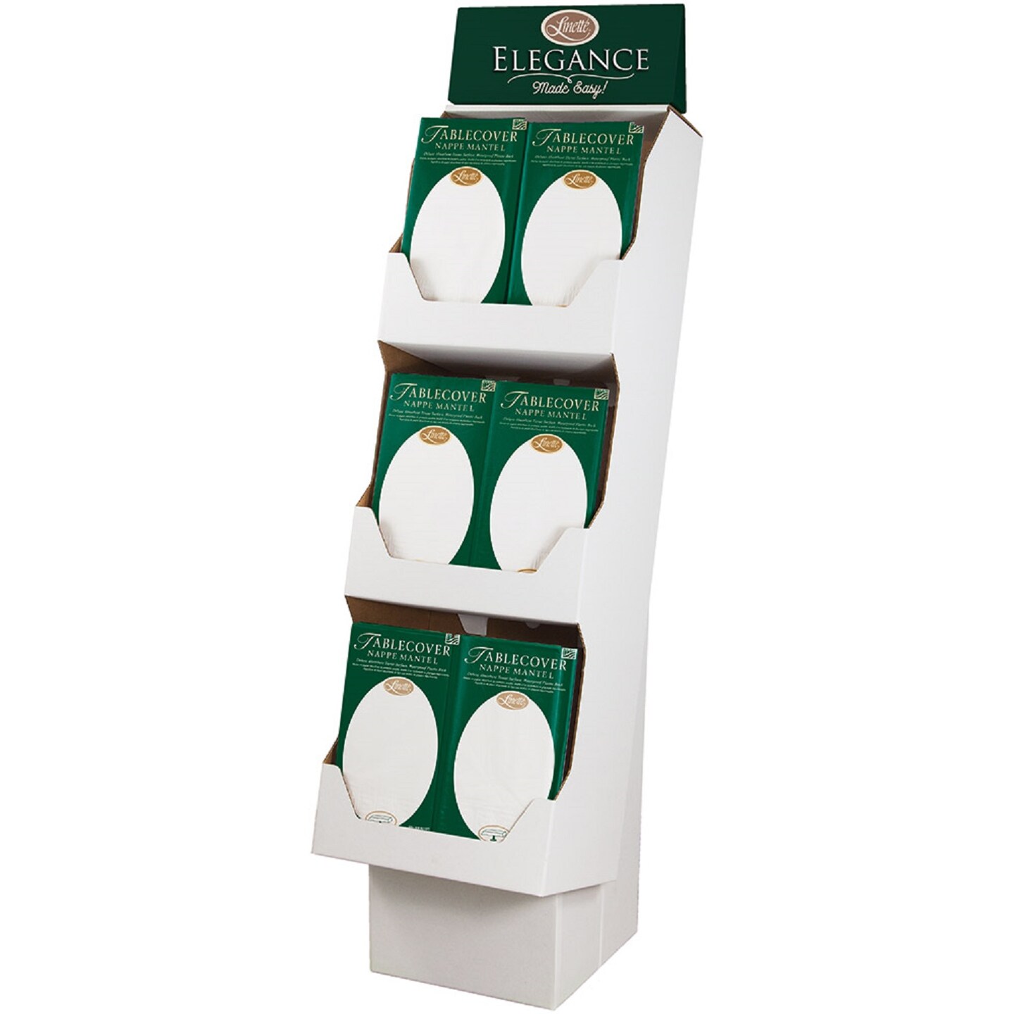 Party Central 63" White Decorative Table Cover Floor Display