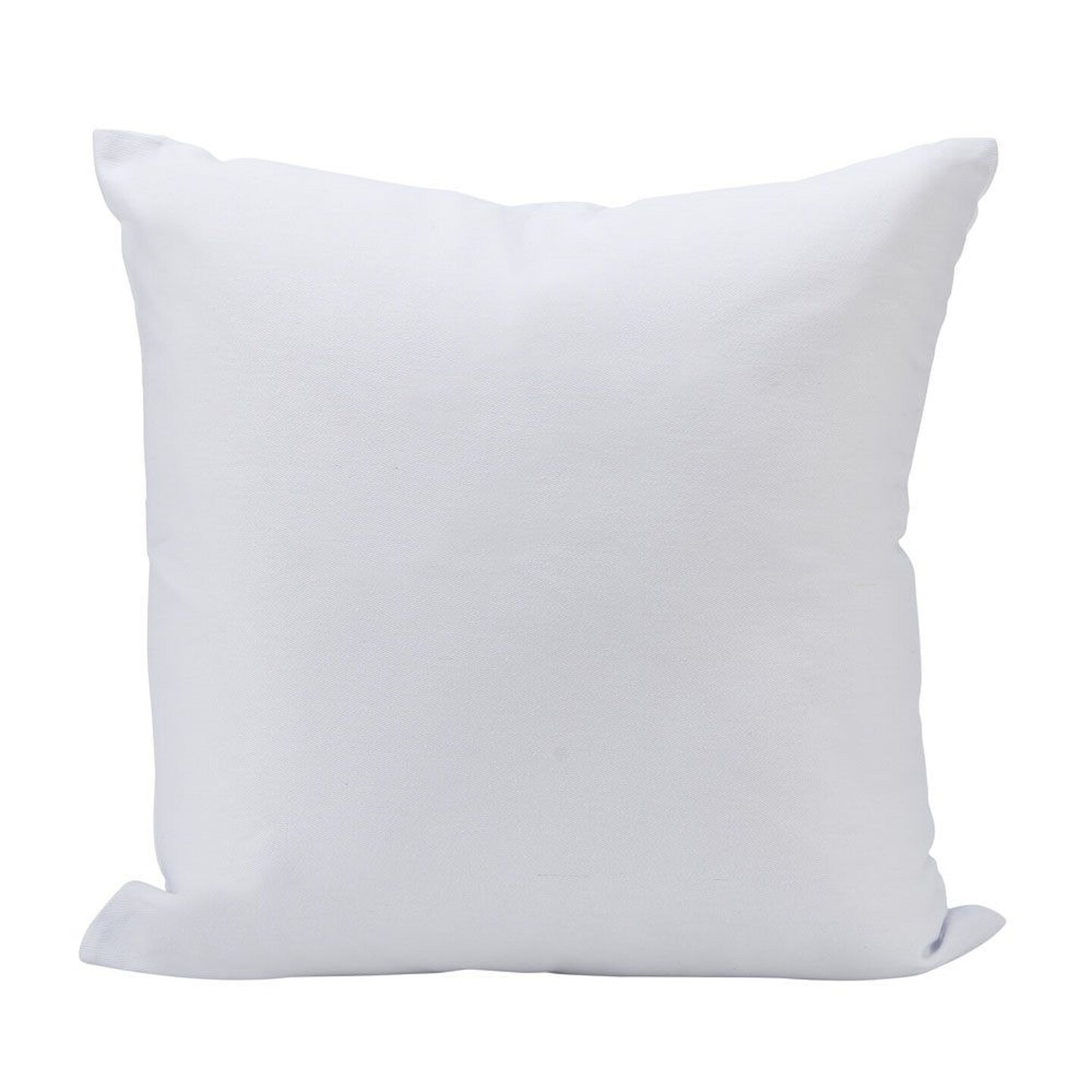 Contemporary Home Living 16&#x22; Solid White Square Soft Throw Pillow