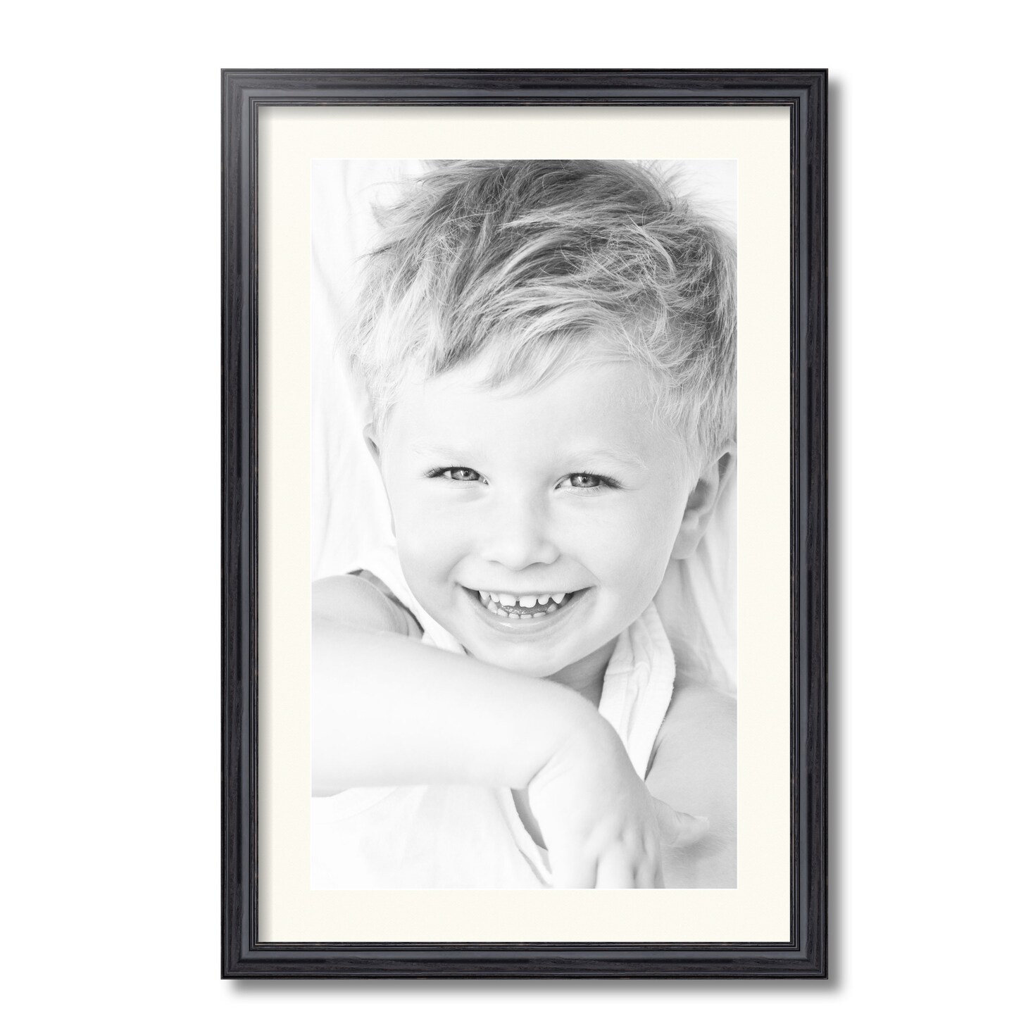 ArtToFrames 18x28" Matted Picture Frame with 14x24" Single Mat Photo Opening Framed in 1.25" Black and 2" Mat (FWM-4083-18x28)