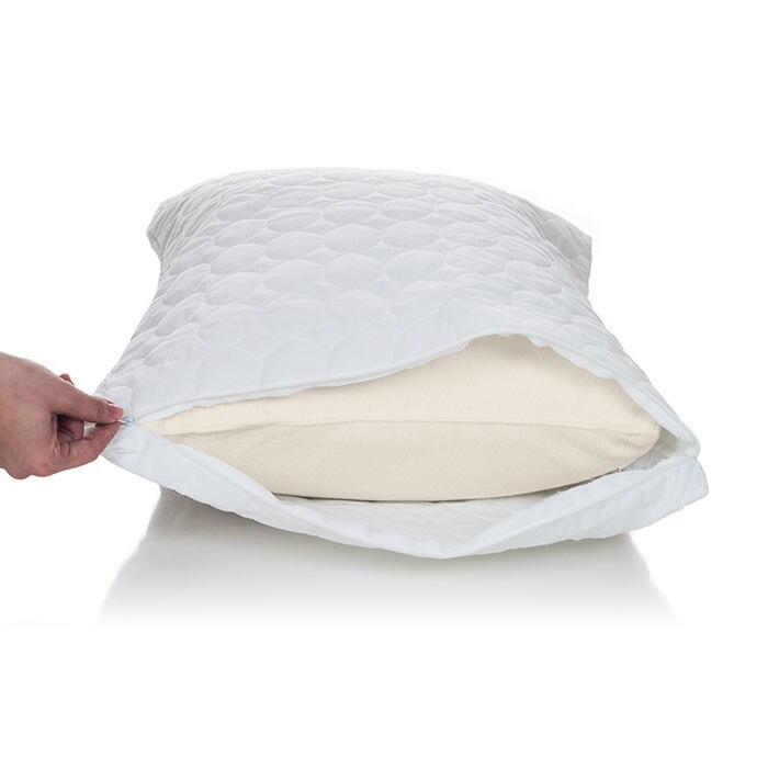 Remedy Cotton Bed Bug Mite Pillow Protector Waterproof Standard Size 20X30