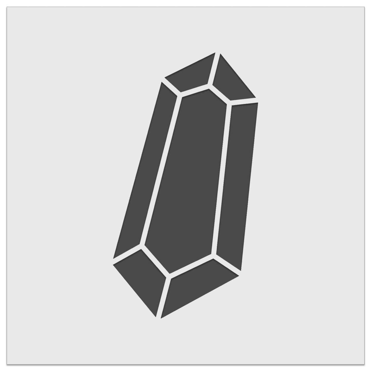 Geometric Crystal Gem Rock Wall Cookie DIY Craft Reusable Stencil