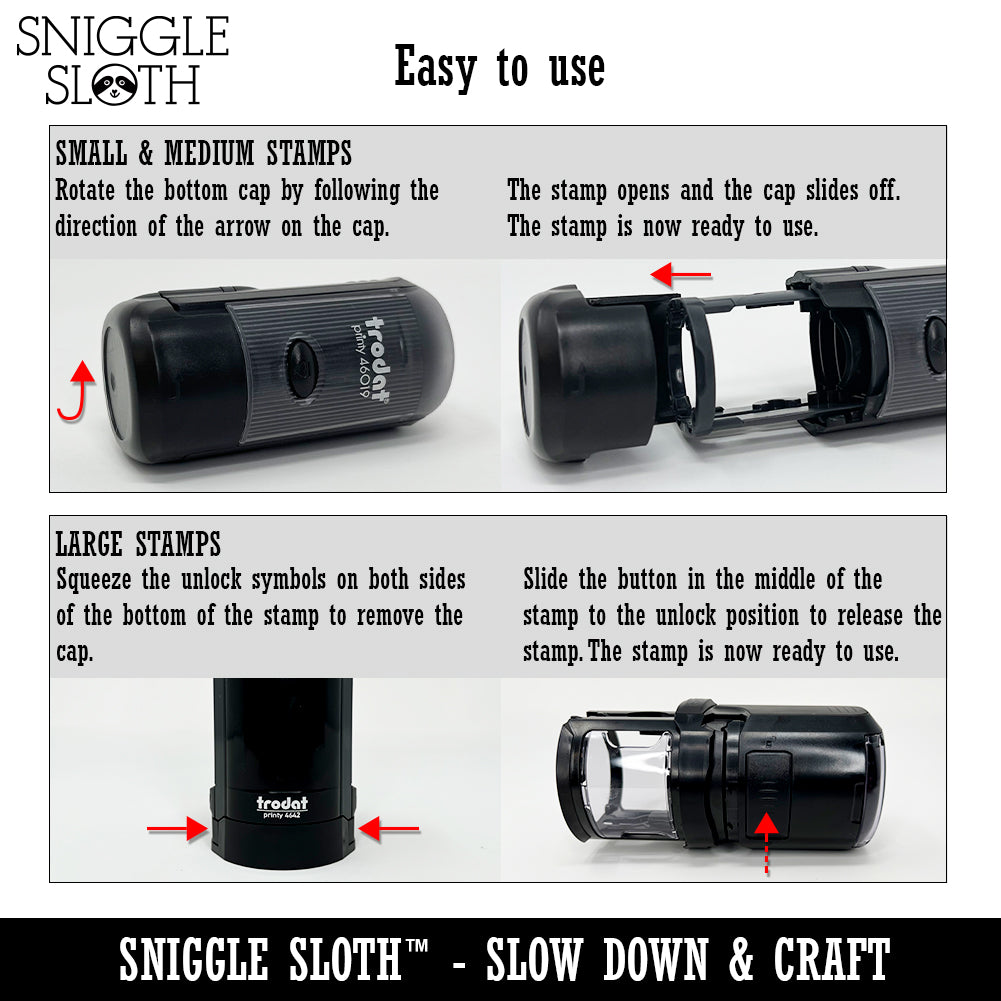 Crock Pot Slow Cooker Self-Inking Rubber Stamp for Stamping Crafting Planners