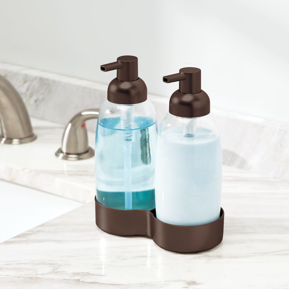 mDesign Double Liquid Hand Soap Dispenser Pump Bottle
