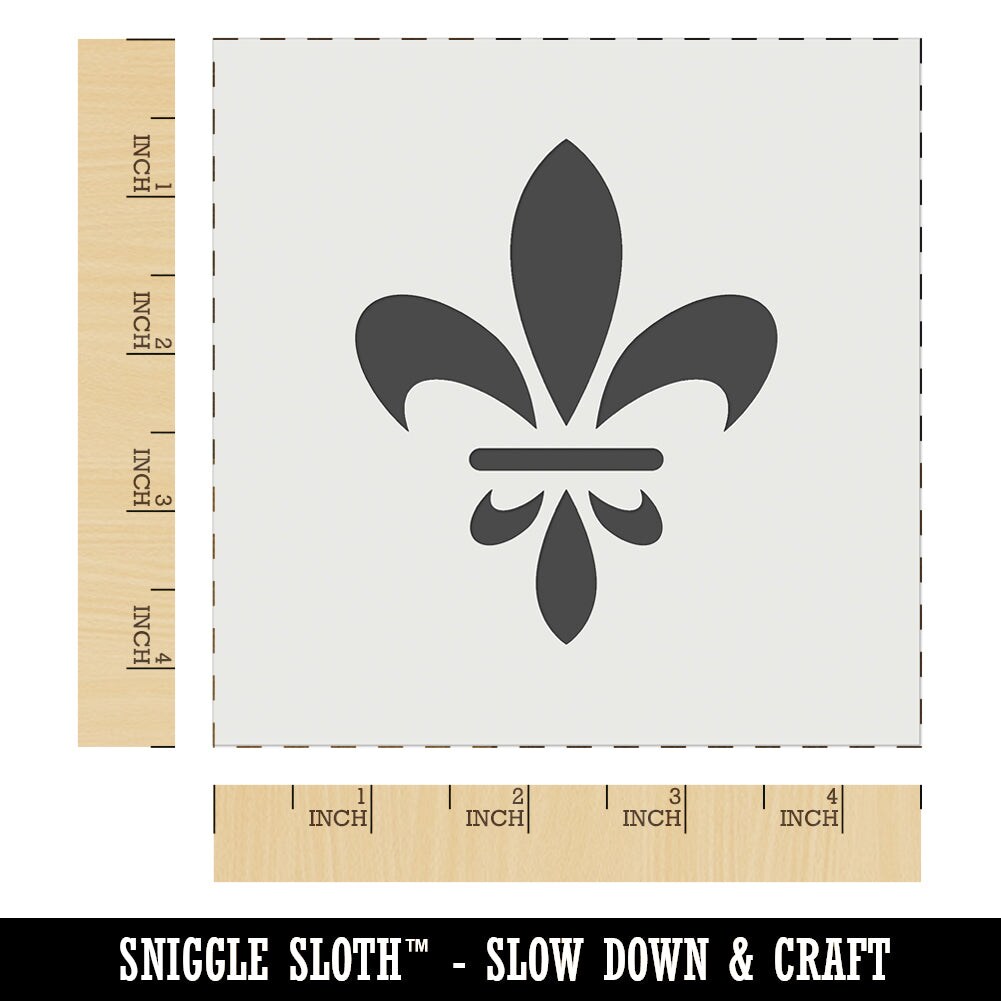 Fleur De Lis French Mardi Gras Elegant Wall Cookie DIY Craft Reusable Stencil