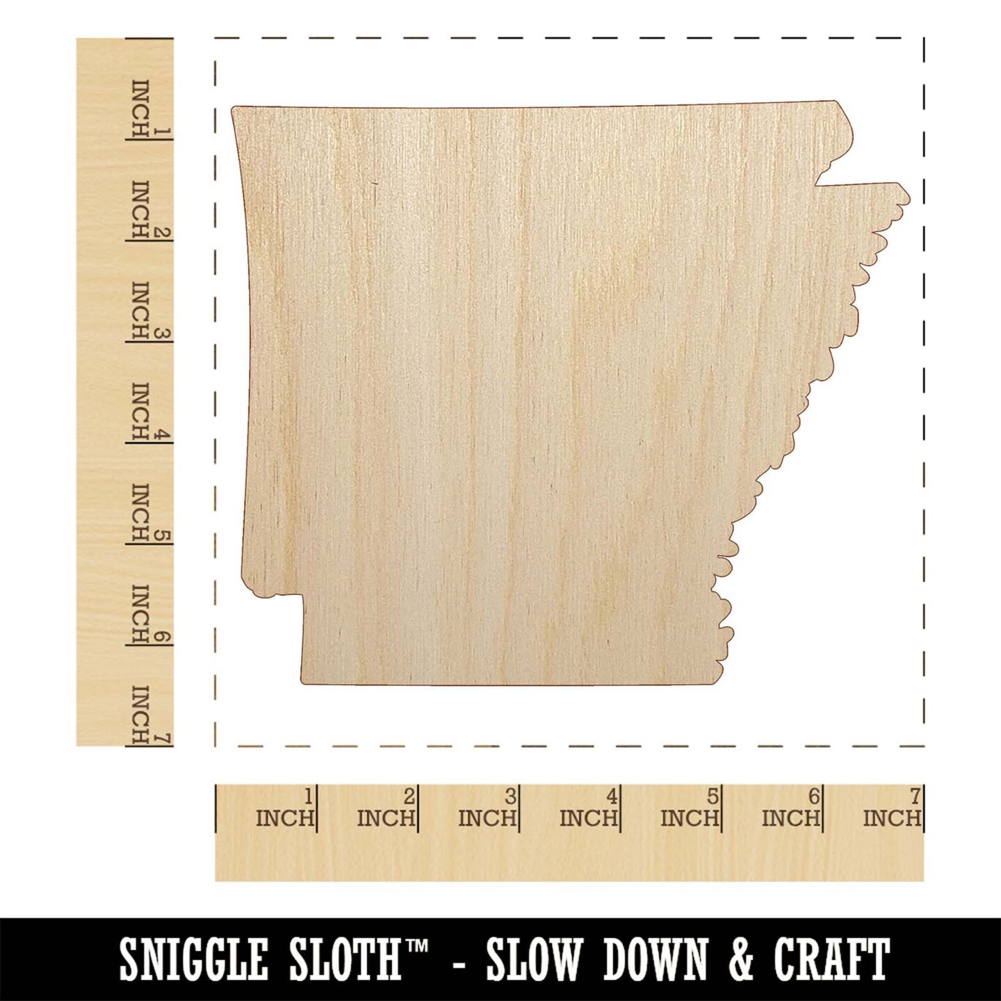 Arkansas State Silhouette Unfinished Wood Shape Piece Cutout for DIY Craft  Projects | Michaels